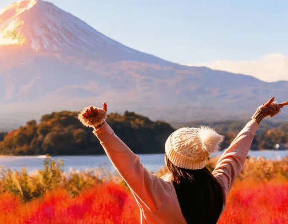 Mt Fuji Top 5 Spots Day Tour: Arakurayama Park,Oshino Hakkai